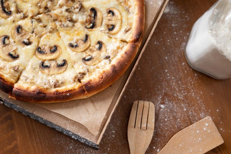 Classic New York style cheese pizza